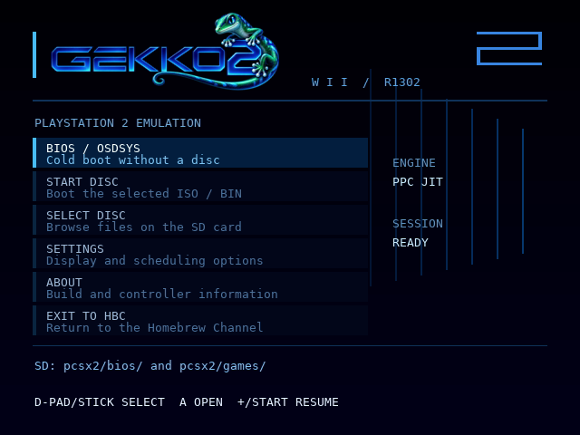 Gekko2 Wii launcher